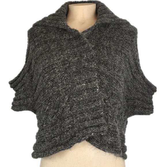 Rudsak Charcoal Knit Vest/Cardigan Short Sleeve S - Picture 1 of 10